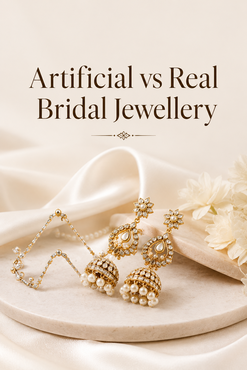 Artificial vs Real Bridal Jewellery