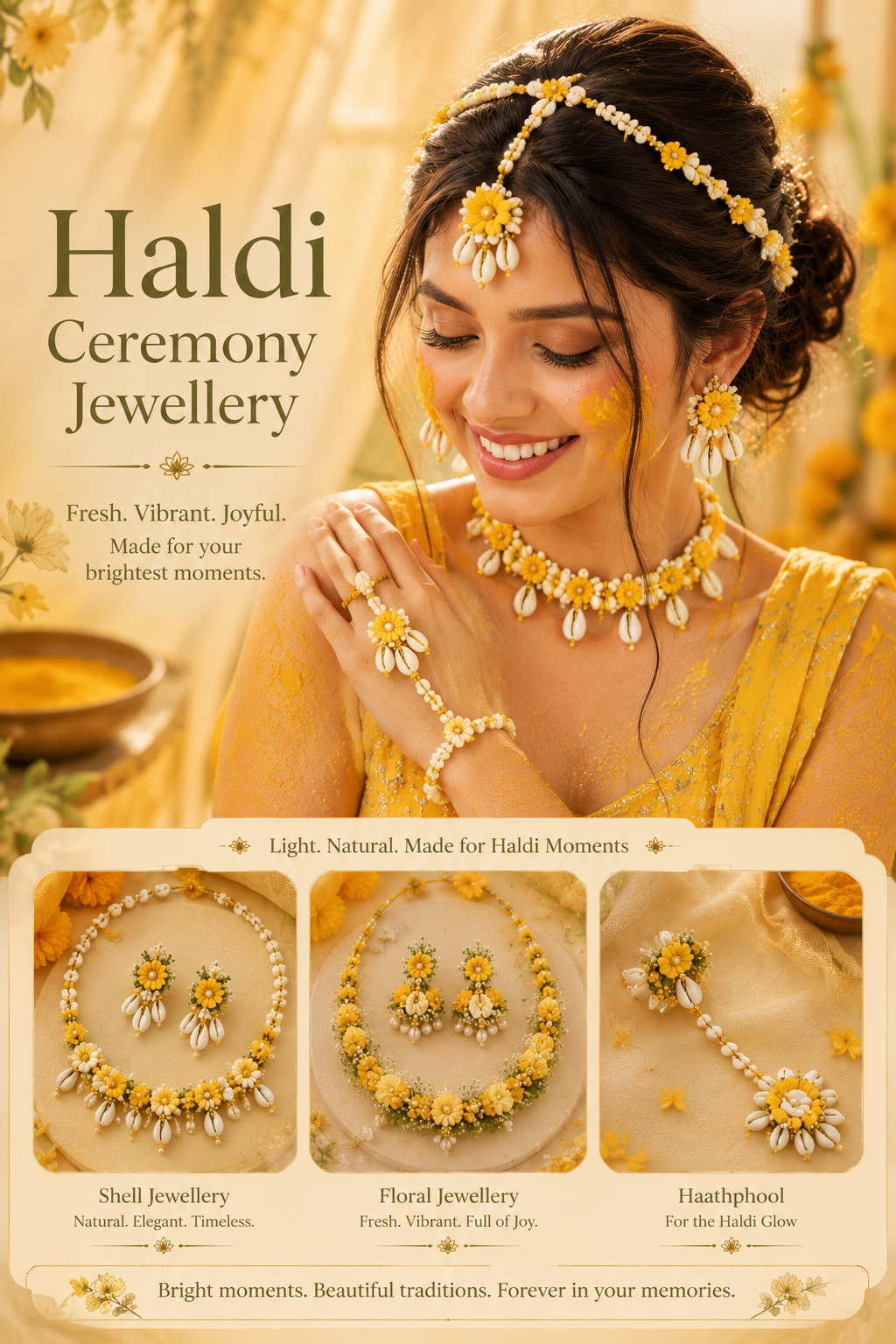 Haldi Look by Vaidaan