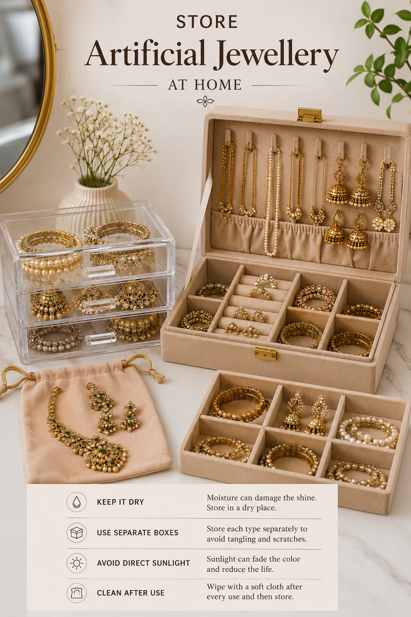Store Artificial Jewellery at Home