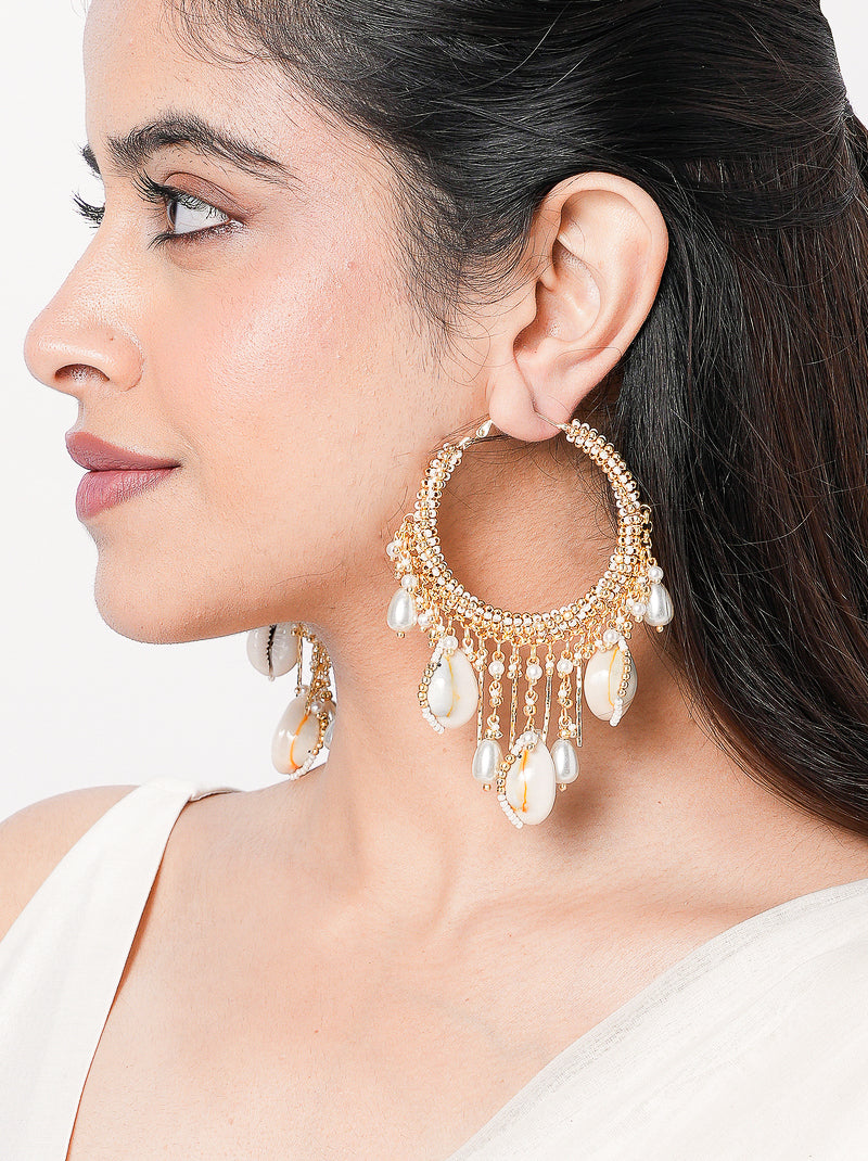 Aarana Shell Hoops Earrings