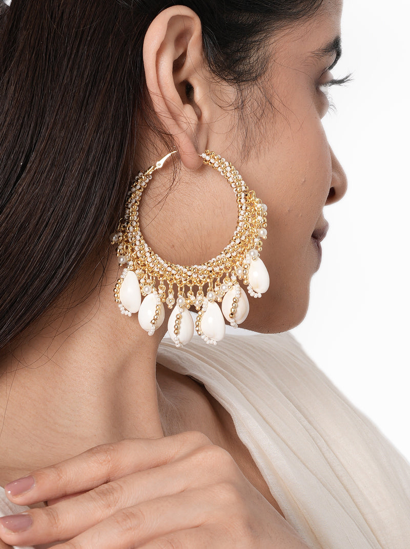 Aarana Shell Hoops Earrings