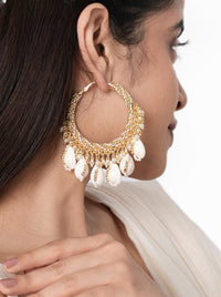 Aarana Shell Hoops Earrings