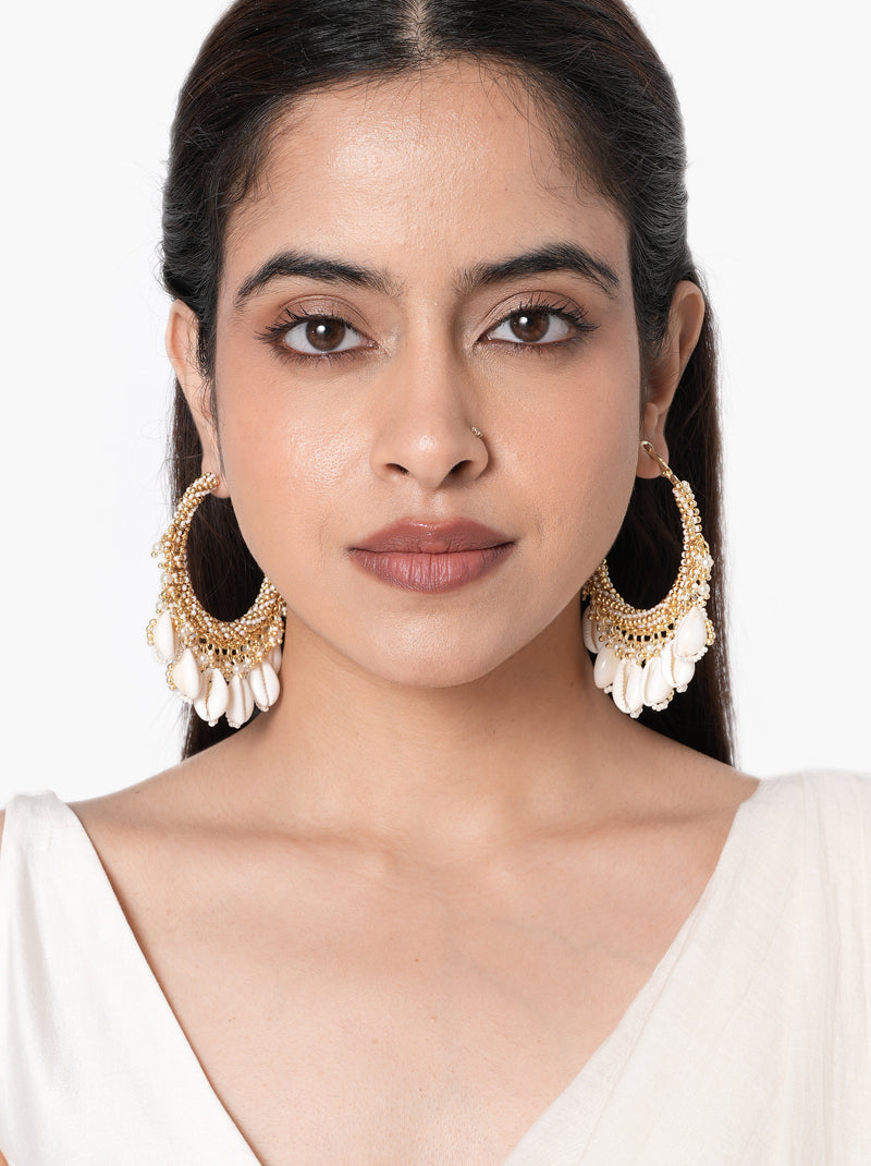 Aarana Shell Hoops Earrings