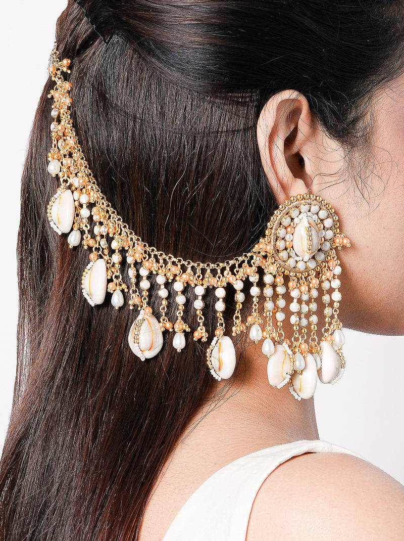Aadarshini Handmade Shell Earrings