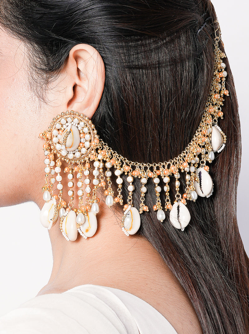 Aadarshini Handmade Shell Earrings