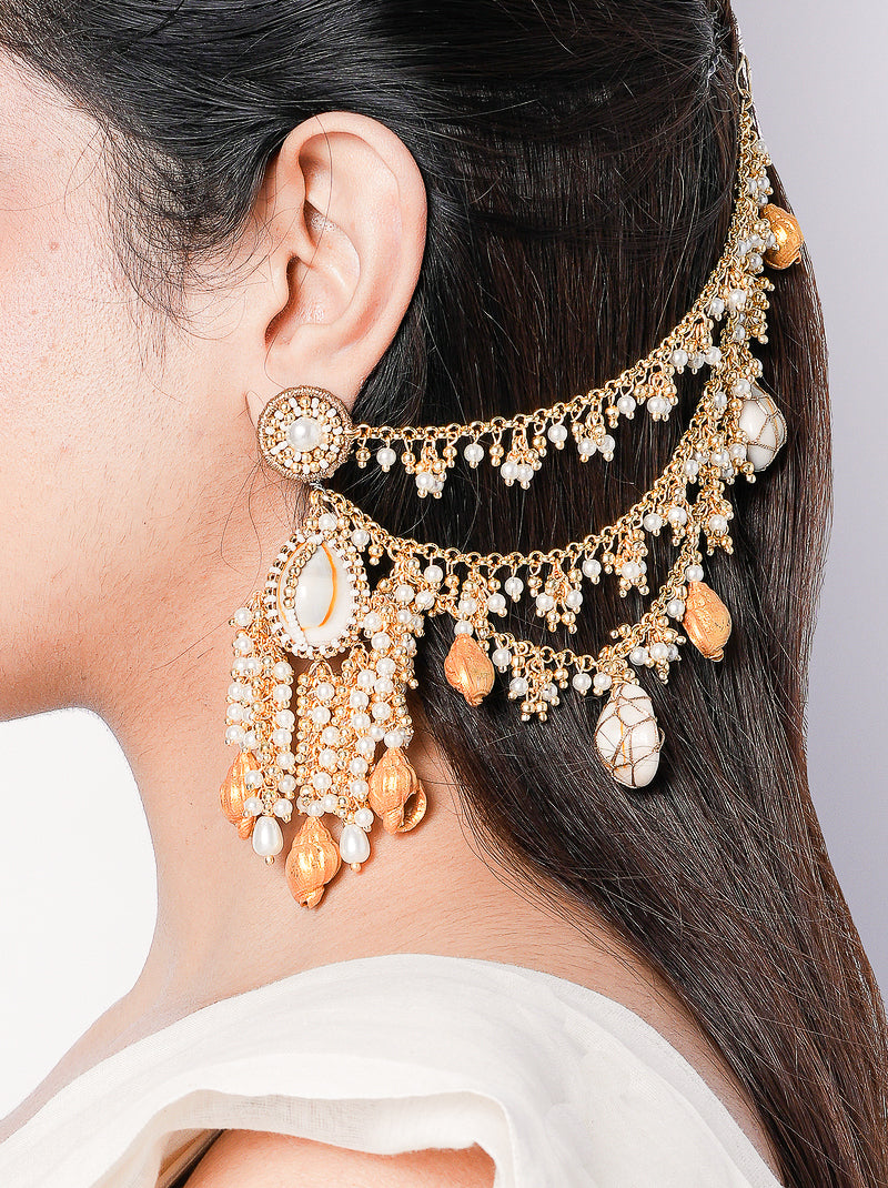 Bebo Shell Statement Earrings
