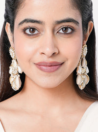 Bushra Shell Chandbali Earrings