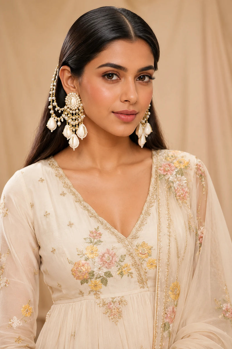 Sargunita Haldi Shell Earrings