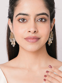 Dhara Crystal Tassel Earrings