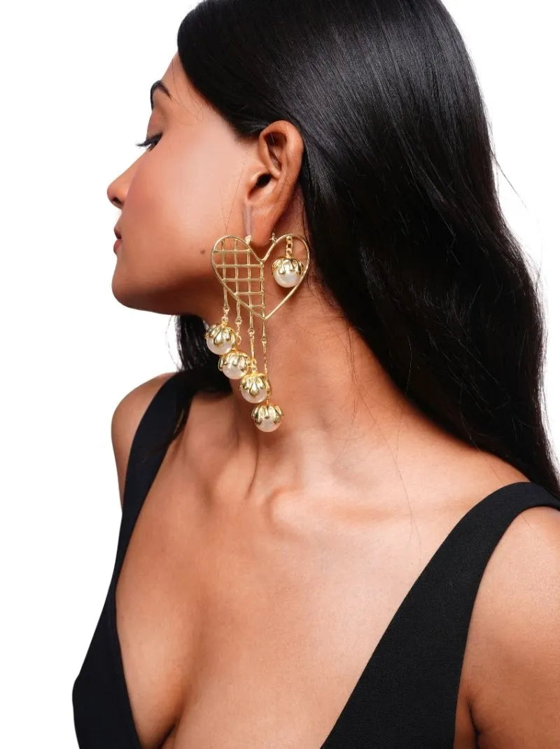 Drip Heart Earrings