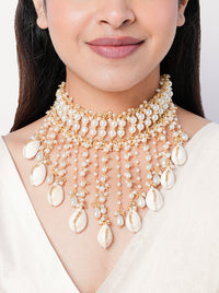 Ittar Shell Beaded Choker