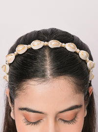 Kasturi Cowrie Shell Hairband