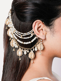Madhubala Shell Ear Chain
