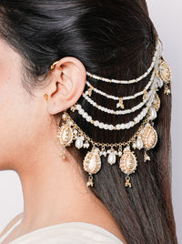Madhubala Shell Ear Chain