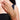 maze statement hand cuff with geometric grid design