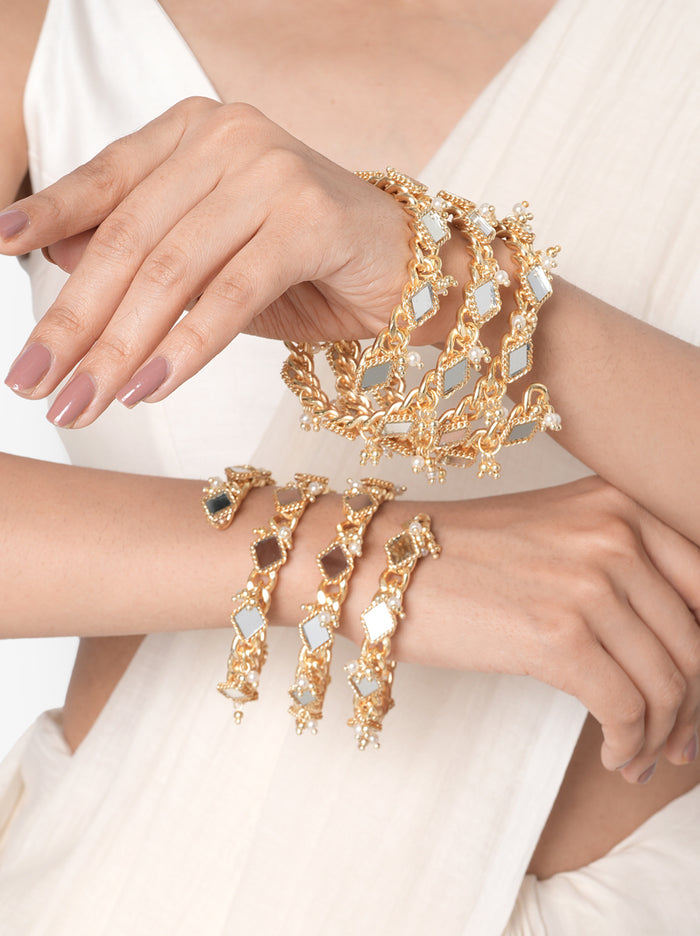 Nehal Mirror Ethnic Bangles