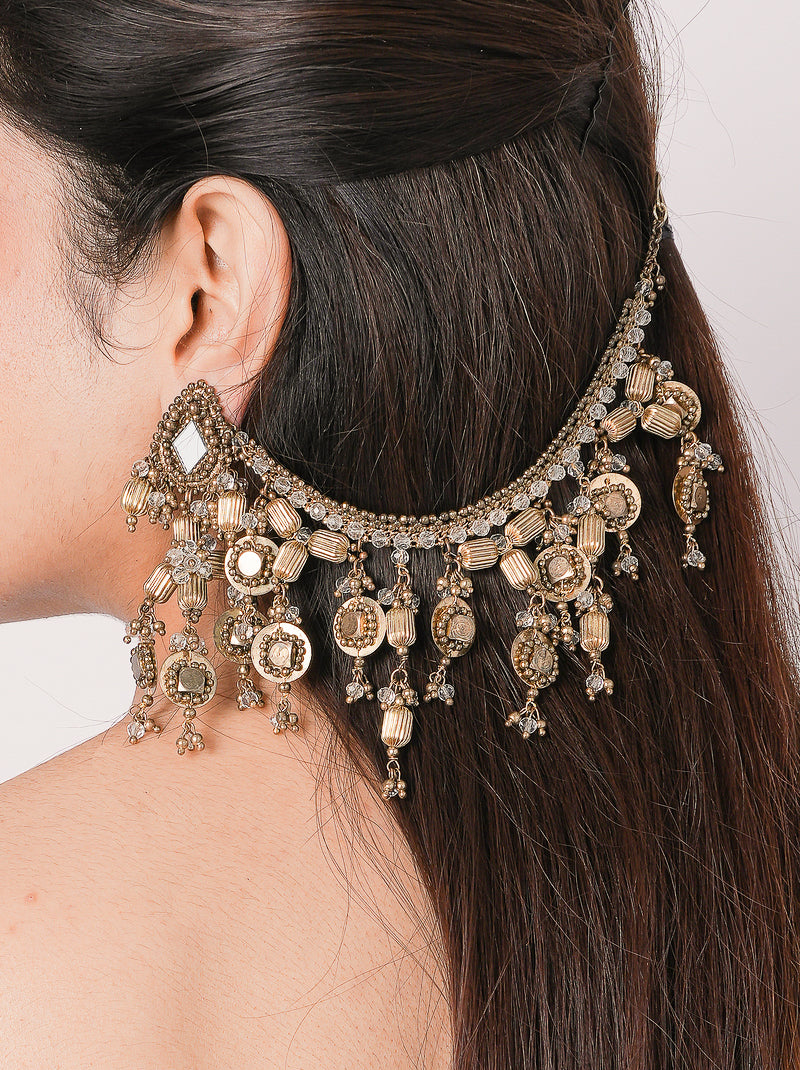 Nilaya Designer Mirror Earrings