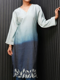 Ombre Applique Kurta