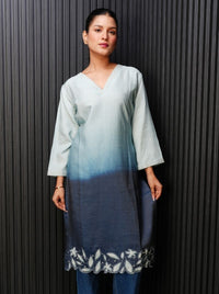 Ombre Applique Kurta