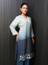 Ombre Applique Kurta