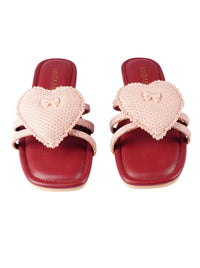 Pink Heart Flats