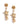 Vaidaan Predha handcrafted bridal shell earrings featuring intricate pearl, bead and thread detailing