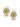 Prema Shell Pearl Earrings handcrafted with shell detailing, faux pearls, intricate thread embroidery and a Gold Tone Finish, perfect for weddings, festive occasions and elegant ethnic styling.