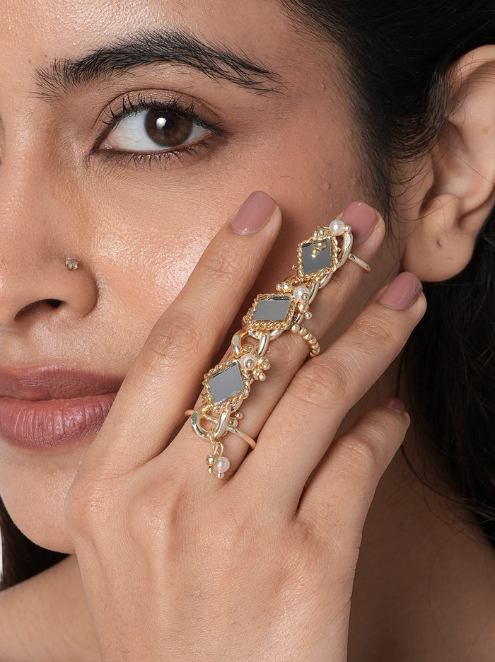 Prerna Mirror Statement Ring