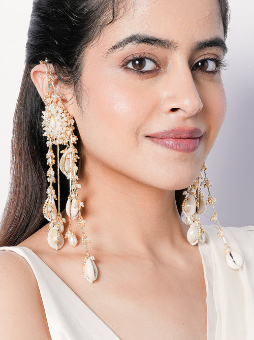 Preshta Statement Shell Earrings