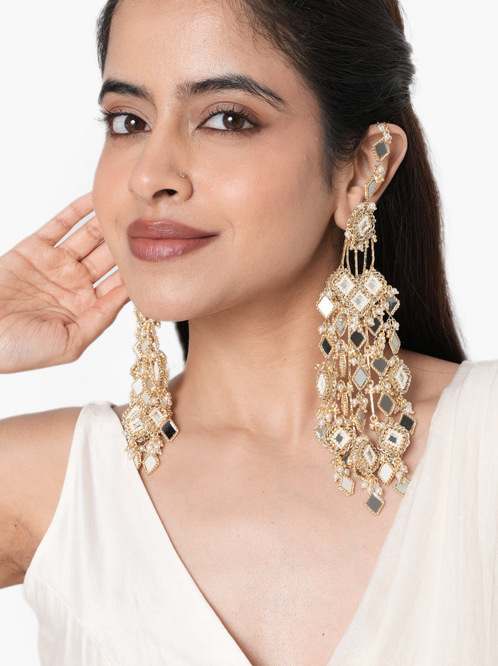 Sanisha Mirror Tassel Earrings