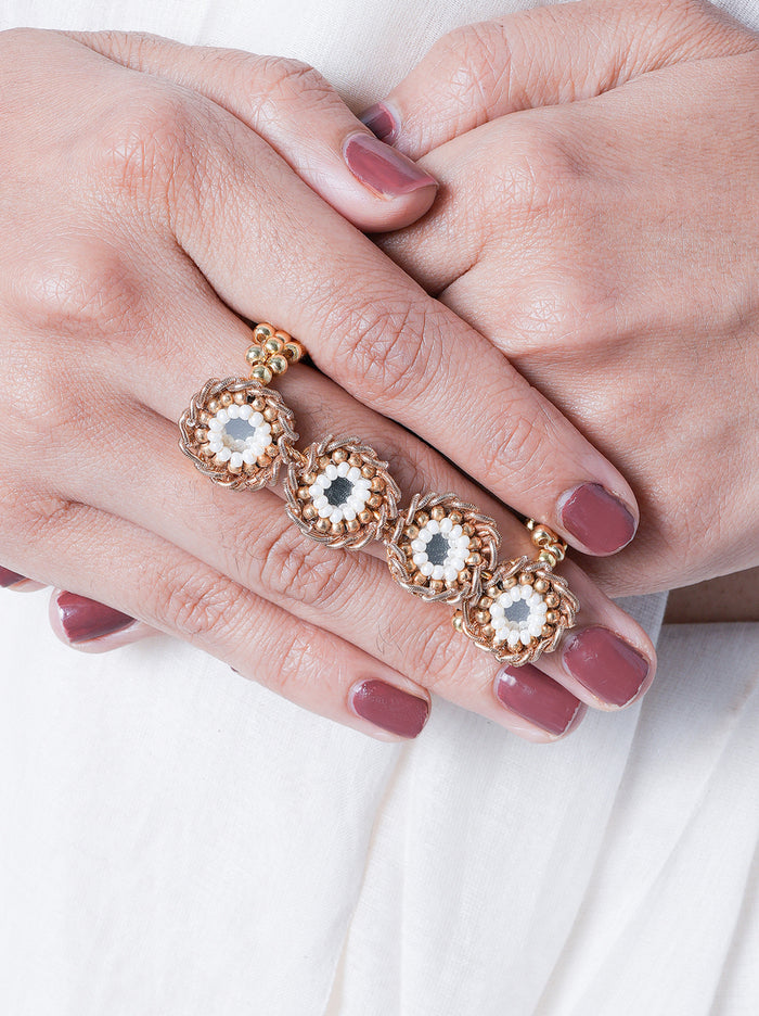 Sitara Pearl Mirror Ring