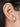 Sitara Simple Mirror Earcuff handcrafted with a floral mirror centerpiece, delicate glass bead detailing, brass metal, and a Gold Tone Finish, perfect for festive celebrations, office wear, casual outings, intimate weddings, and elegant everyday styling.