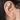 Sitara Simple Mirror Earcuff handcrafted with a floral mirror centerpiece, delicate glass bead detailing, brass metal, and a Gold Tone Finish, perfect for festive celebrations, office wear, casual outings, intimate weddings, and elegant everyday styling.