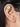 Sitara Simple Mirror Earcuff handcrafted with a floral mirror centerpiece, delicate glass bead detailing, brass metal, and a Gold Tone Finish, perfect for festive celebrations, office wear, casual outings, intimate weddings, and elegant everyday styling.