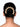 Twinkle Bun Hair Accessory featuring an embellished gold-tone circular frame with triangular beadwork motifs styled around a traditional hair bun.