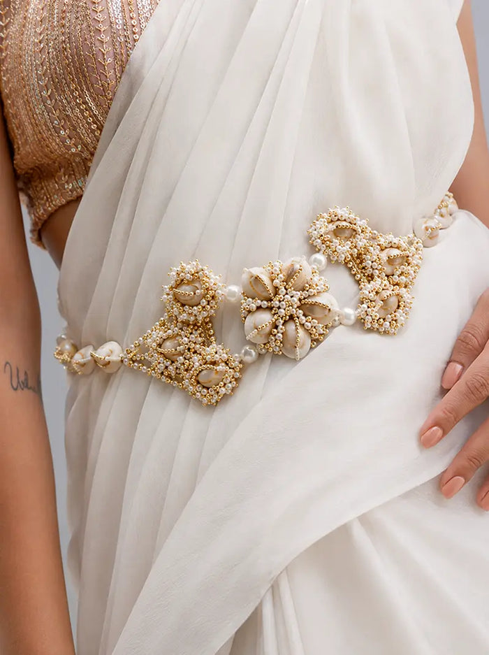 Adhika Handmade Shell Belt
