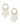 Anju Pearl Bridal Kaleera handcrafted with cascading faux pearl tassels and an elegant gold tone finish for bridal wedding and festive celebrations.