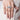 Close-up of Aria Crystal Statement Ring featuring baguette-cut crystal stones in a Silver Tone Finish on an adjustable handcrafted band.