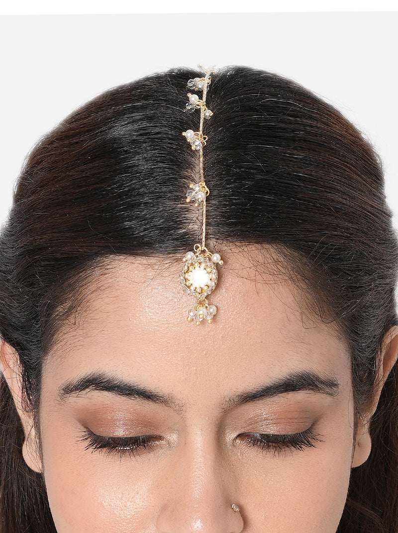 Darsana Ethnic Mirror Maangtika