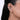 Model wearing Belami Crystal Earcuff Duo featuring layered crystal accents and a contemporary Silver Tone Finish clip-on earcuff design.