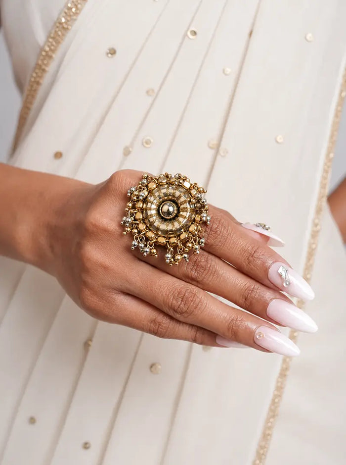 Bhagya Heritage Floral Ring