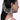 Model wearing Celine Crystal Sahare Earrings featuring cascading crystal chains connecting a hair clip to statement earrings in a Silver Tone Finish.