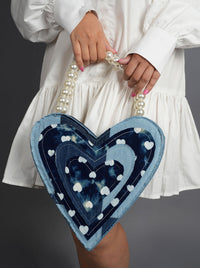 Denim Heart Bag