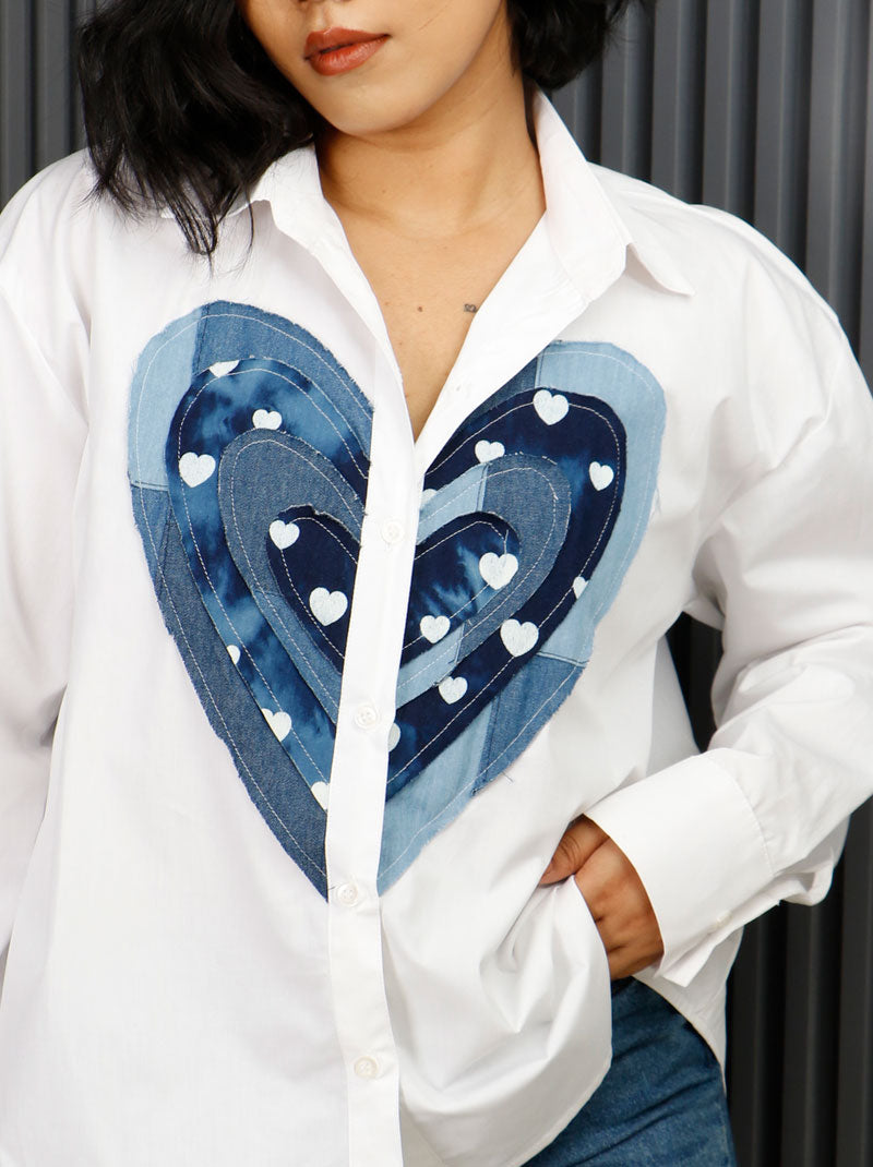 Denim Heart Shirt