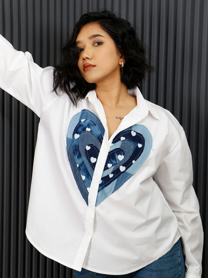 Denim Heart Shirt
