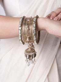 Dharmi Crystal Charm Bangles