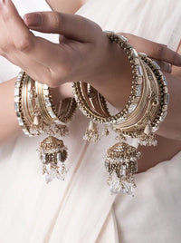 Dharmi Crystal Charm Bangles