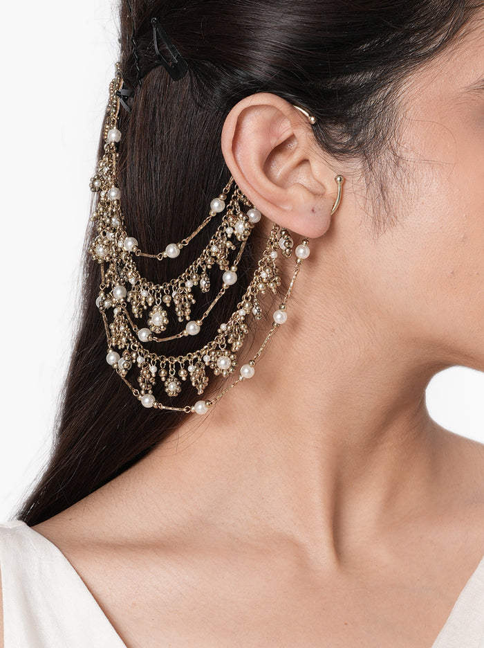 Girish Antique Beaded Earchain