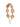 Induleka Floral Hairband Accessory featuring handcrafted floral motifs with faux pearls, pink bead detailing and elegant gold tone finish for festive and bridal styling.