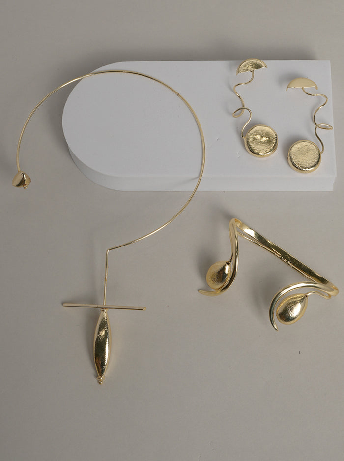 Gold Minimalist Jewelry Set
